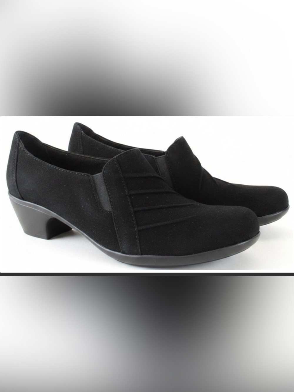 Clarks Ingalls Sambre Suede Slip Ons Size 9.5 Women New MRSP $89